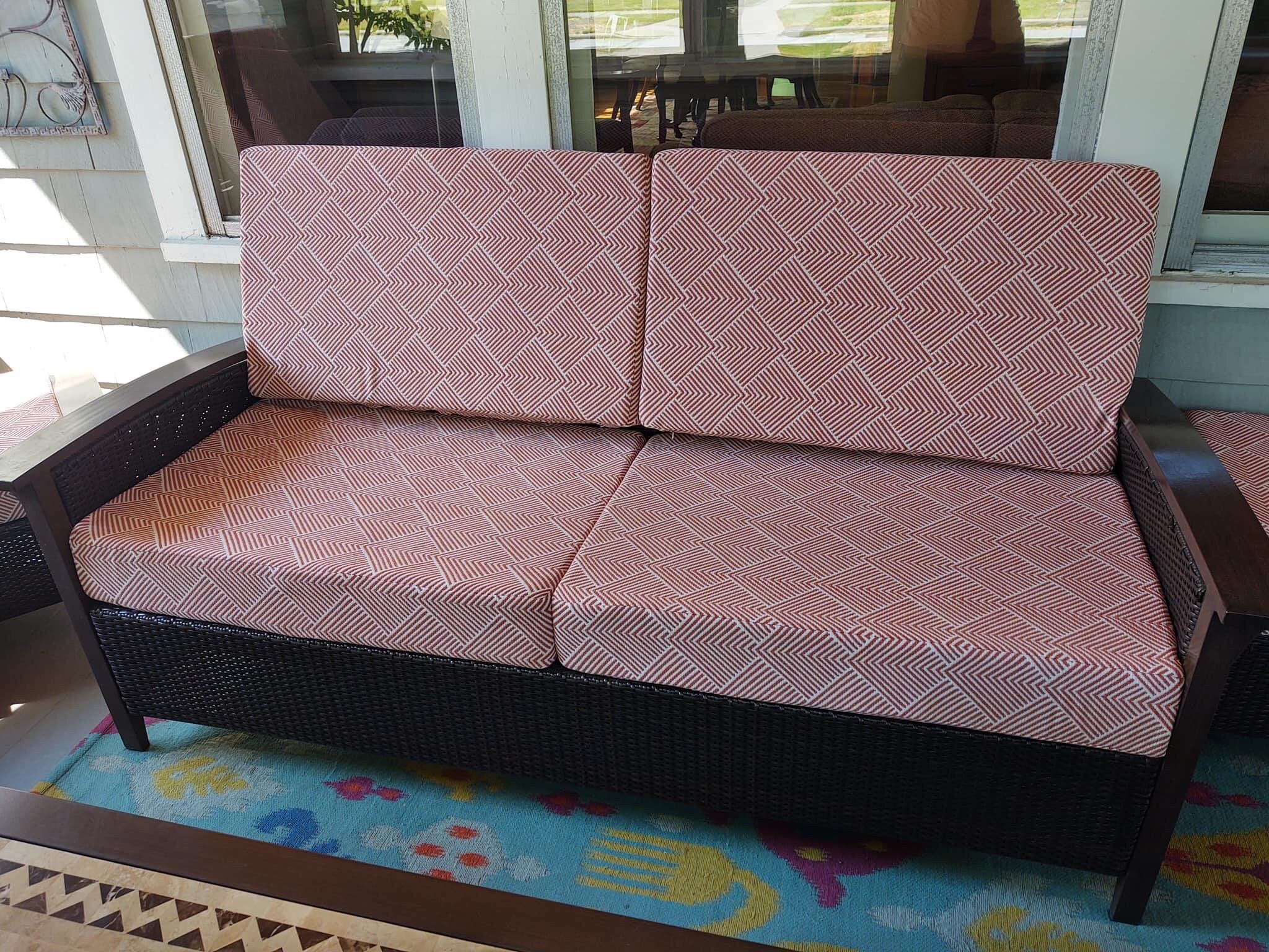 Outdoor Patio Cushion Covers Custom Cushions Using Your Own Etsy