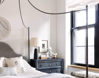 Beautiful Custom Roman Shade, White Roman Shade, You provide the  fabric of your choice. Blackout Roman Blind Option