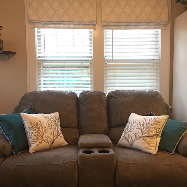 Rod Pocket Roman Shade Etsy