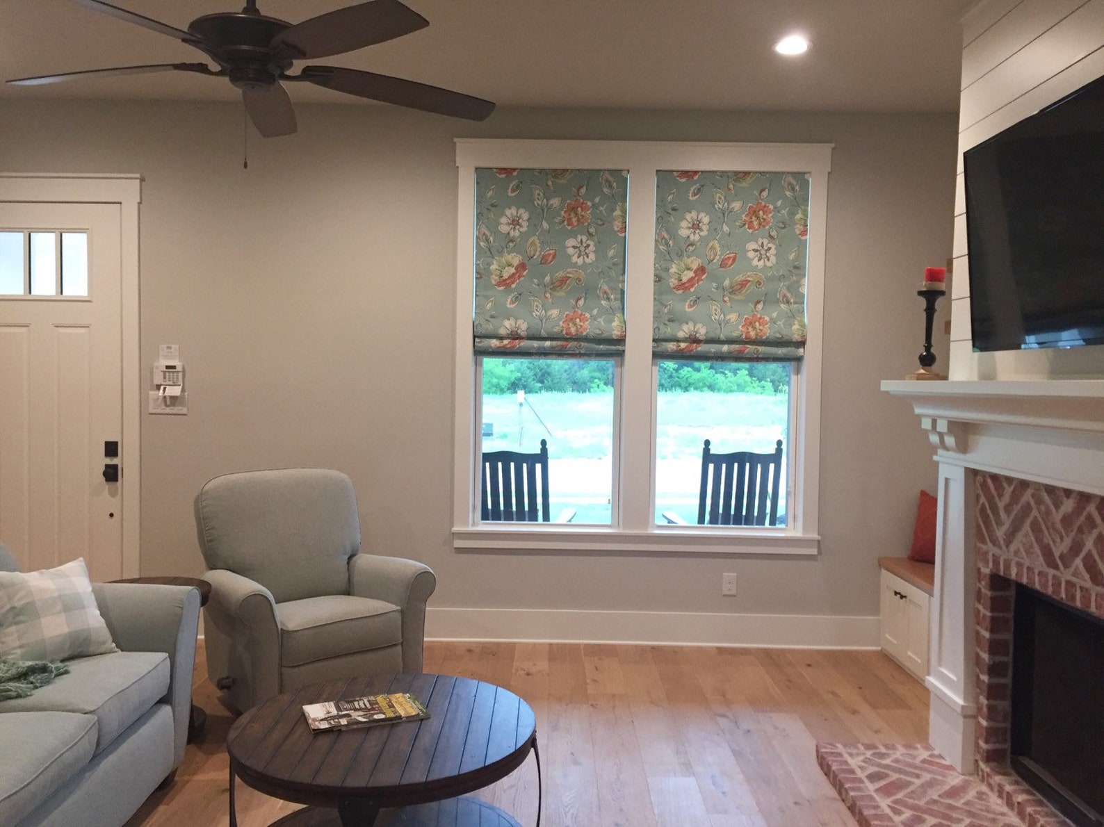 Custom Roman Shade! Blackout Shades, Flat Classic Fabric Roman Blinds ...