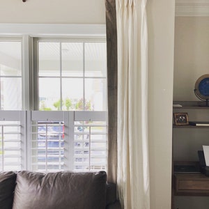 2 Pinch Pleat Custom Curtain Panels. Listing Includes 2 Panels. Any Fabric!