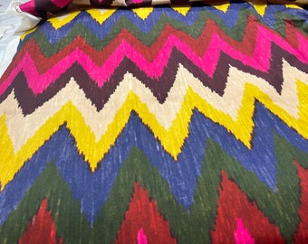 Schumacher fabric, Adras Ikat print. 2 yard piece. price for 2 yards