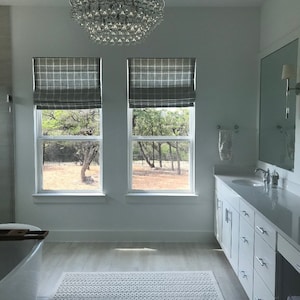 Custom Roman Shade, Made to Order Window Treatment, Custom Curtains, Blackout Roman Shade, Flat Roman Shade, Made to Order in Any Size