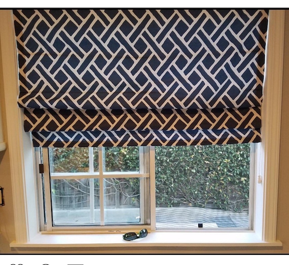 Blue Roman Shade Customer Choose Their Own Fabric. Blackout Etsy
