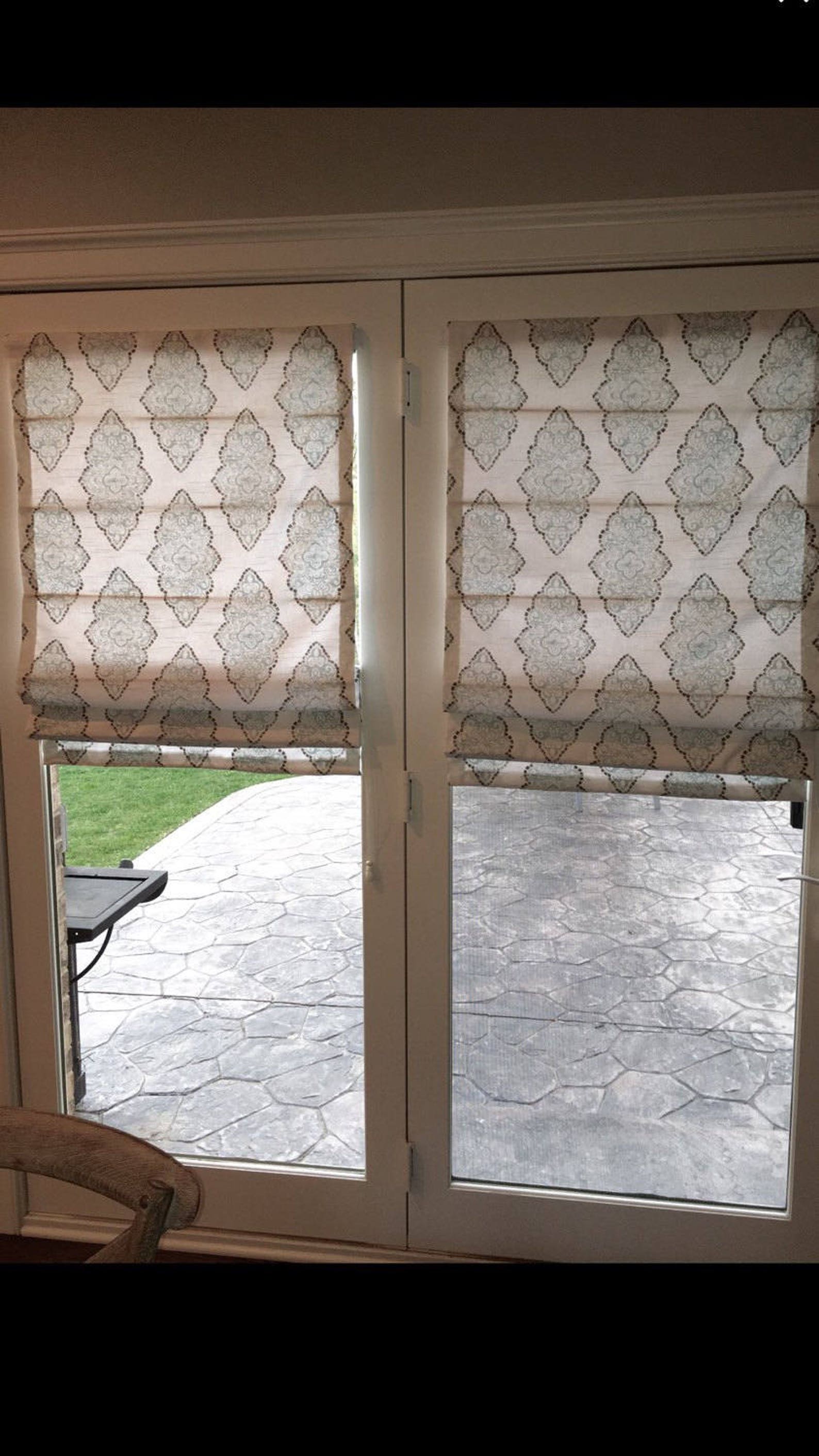 Custom Roman Shade With Banding Made to Order Window Etsy