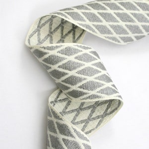 Grey and White Geometric Trim Tape