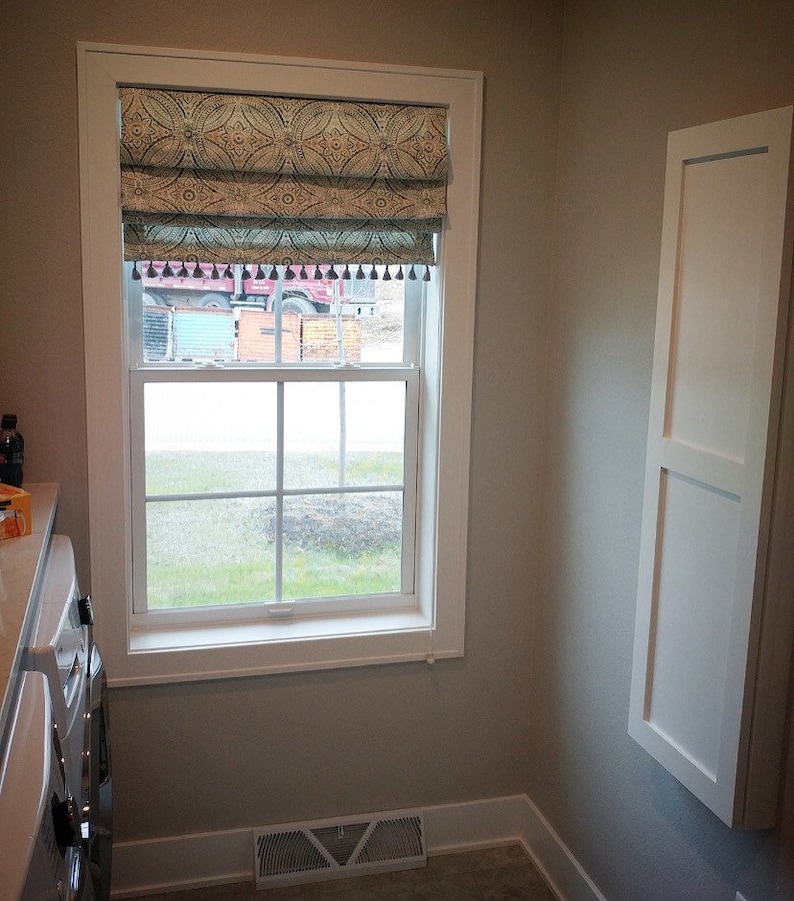 Blackout Roman Shades Custom Window Treatments Inside or Etsy