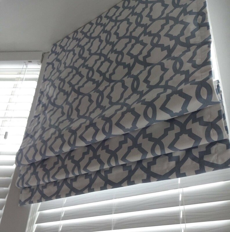 Beautiful Custom Roman Shade You provide the fabric of your choice
