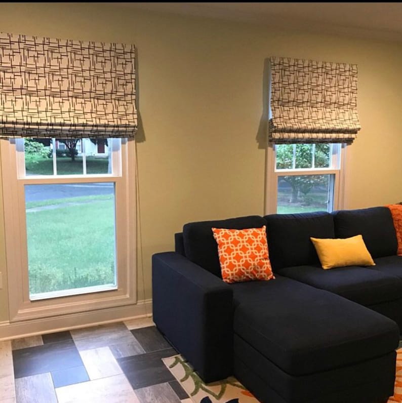 Custom Roman Shade Made to Order Window Treatment Custom Etsy