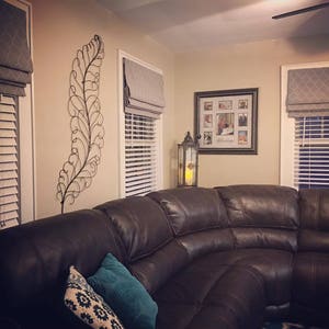 Custom Roman Shade with Regular Lining. Any Fabric.