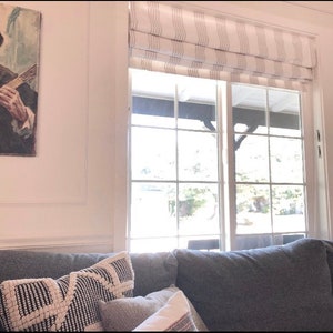 Custom Roman Shade, Made to Order Window Treatment, Blackout Shades, Flat Roman Shade, Made to Order in Any Size