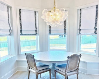 Ribbon Roman Blinds, White Shades, Any Color, You provide the  fabric of your choice. Blackout Roman Shade Option