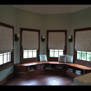 Custom Roman Shades, Fabric Blinds, Classic Flat Shade! You provide the  fabric of your choice. Blackout Shade Option