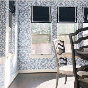 Fabric Roman Shades, Flat Roman Shade with Ribbon Trim, White Shades, Any Color, Any Fabric. Blackout Roman Shade Option