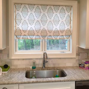 Custom Roman Shade with banding, Made to Order Window Treatment, Custom, Blackout Roman Shade, Flat Roman Shade, Made to Order in Any Size image 2