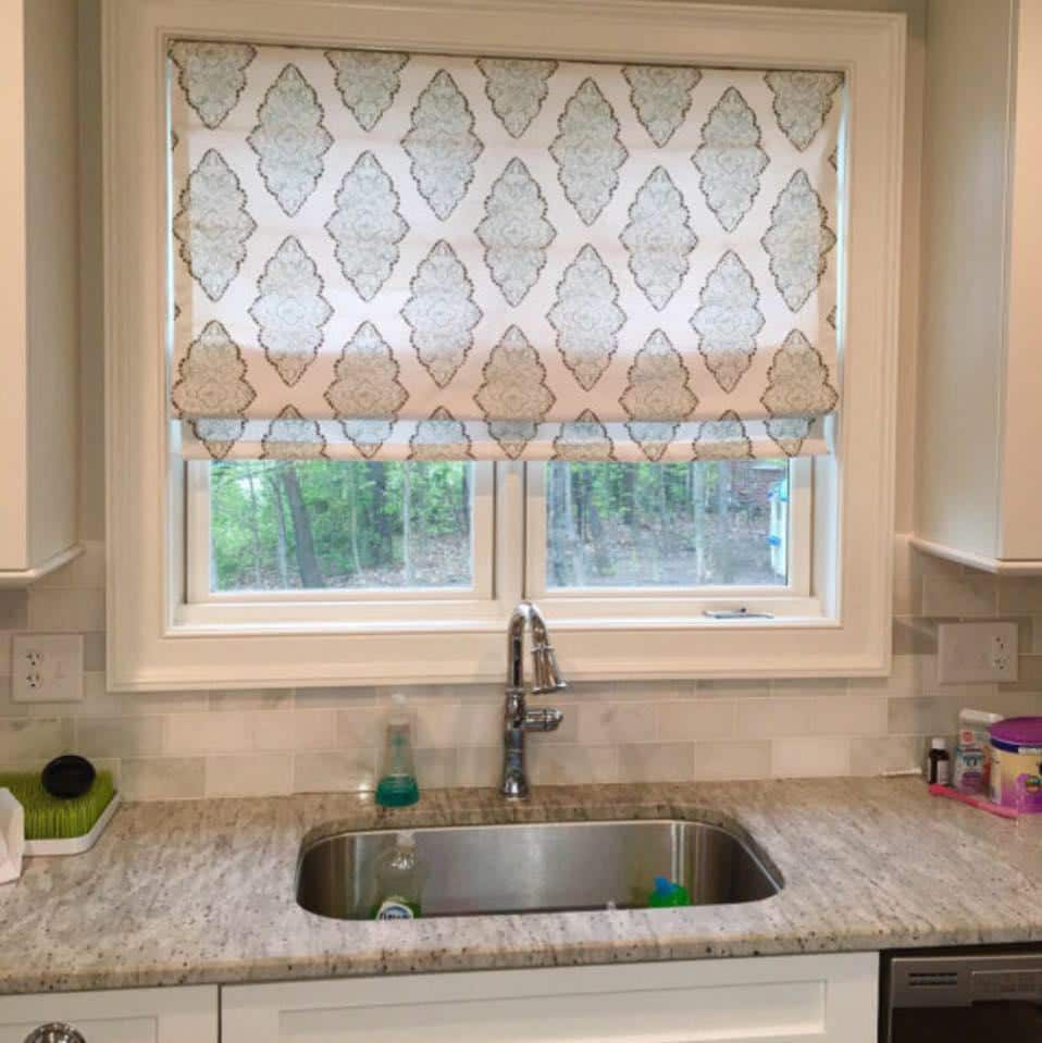 Custom Roman Shade With Banding Made to Order Window Etsy