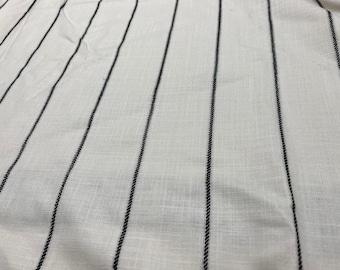 3 yards of black stripes designer fabric