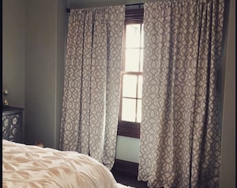 2 Rod Pocket Custom Curtain Panels. Listing Includes 2 Panels.Any Size. Any Fabric!  Labor only.