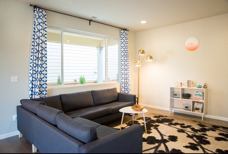 Roman Shades You provide the fabric of your choice Custom Curtains Blackout Roman Shade Option
