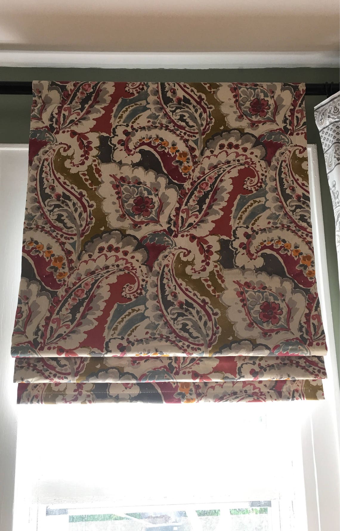 Rod Pocket Roman Shades. No Drilling Required. Fully Etsy