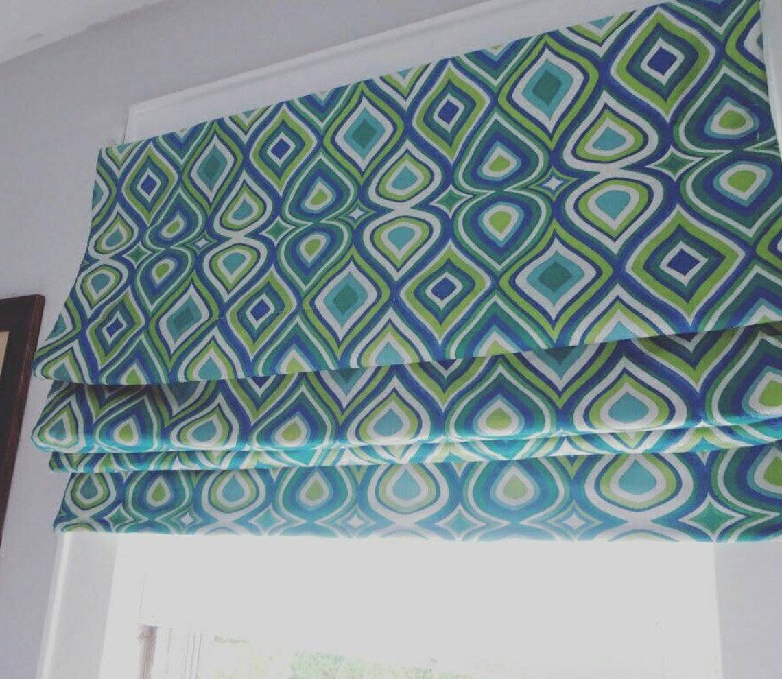 Roman Shades Made to Order Classic Shades You Provide the Etsy