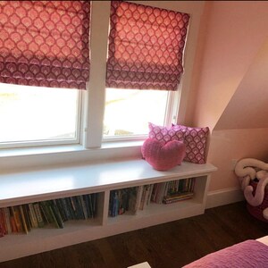 Custom Roman Shade, Made to Order Window Treatment, Blackout Shades, Flat Roman Shade, Made to Order in Any Size