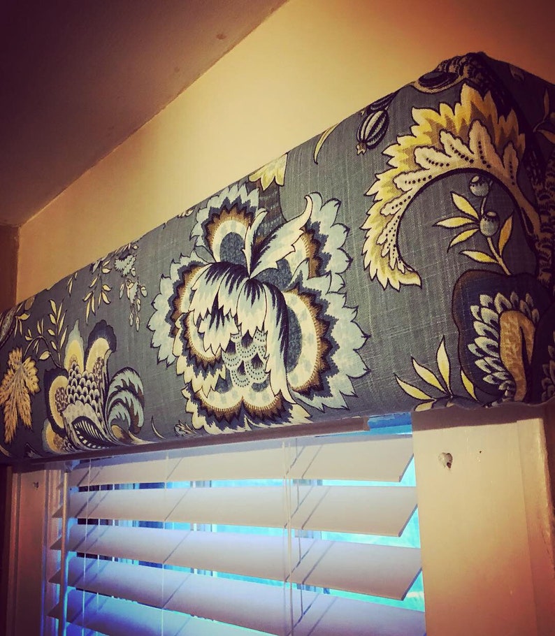 Custom Fabric Cornice Board Valance: Customer Provided Fabric - Etsy