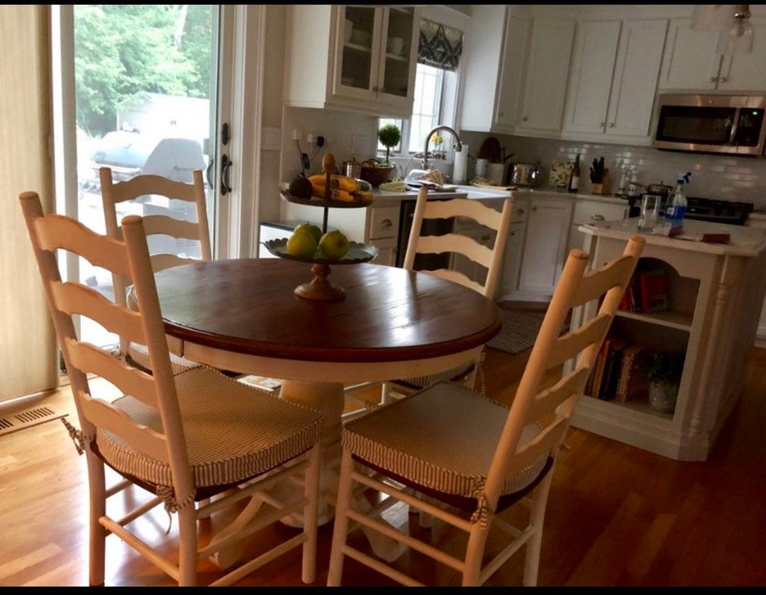 Custom Dining Chair Cushion Cover, Customer Supplies Their Own Fabric