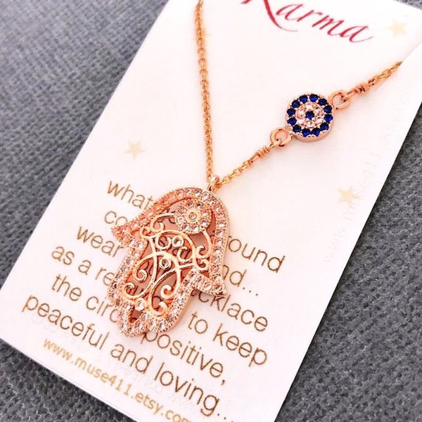Collar con la Mano de Hamsa de Oro: Joyería de Protección contra el Mal de Ojo