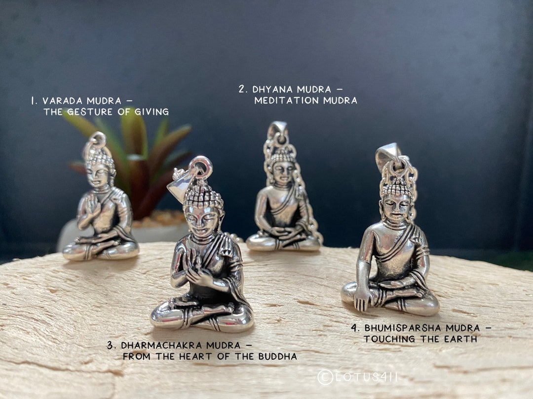 Collier Pendentif Bouddha Vintage Argenté - Chaîne Légère Bohème Unisexe