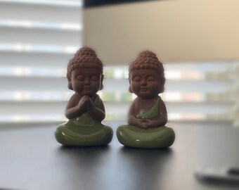 陶器の仏像：瞑想と祈りのポーズ、禅の装飾 - Etsy 日本