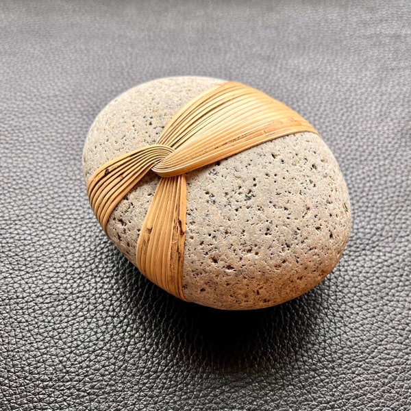 Cane Wrapped Rocks Etsy