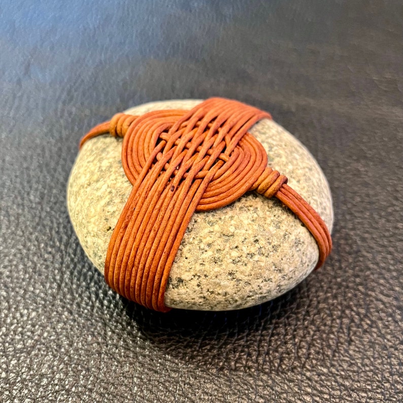 Large Wrapped Rock Wrapped Stone Zen Stone Wrapped Stones Etsy