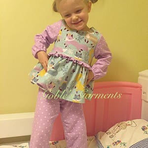 PDF Pattern Ruffled Pj Pattern Girl Pajama Pattern PJ Sewing - Etsy