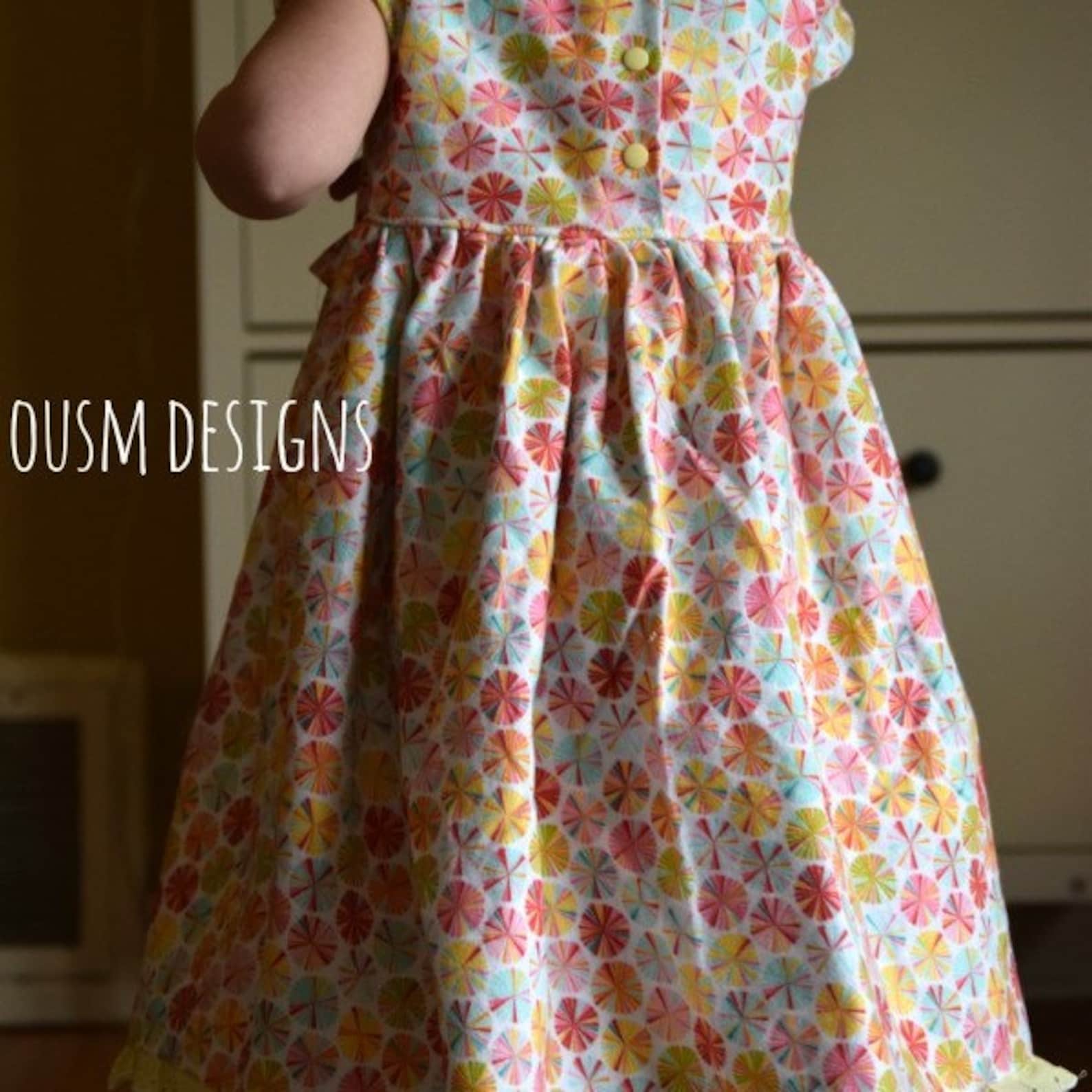 PDF Pattern Ruffled Pj Pattern Girl Pajama Pattern PJ Sewing - Etsy