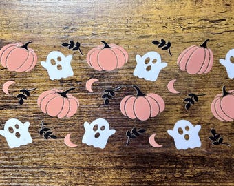 UVDTF Wrap Cute Pumpkin Ghosts for 16oz Can Glass Mug Tumbler, Halloween Wrap, Ready to apply, Permanent waterproof adhesive
