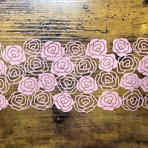 UVDTF Wrap Roses Mauve Pink for 16oz Can Glass, Mug, Tumbler, Ready to apply, Floral Rose Wrap, Permanent adhesive