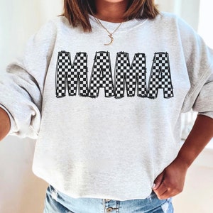 Impresión por sublimación de cuadros para mamá, regalo para mamá, lista para imprimir, impresión a pedido para camisetas, sudaderas con cuello redondo