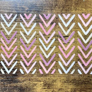 UVDTF Wrap Boho Arrow Pattern for 16oz Can Glass Mug Tumbler,  Ready to Apply , Permanent Waterproof Adhesive,  Add on a cup