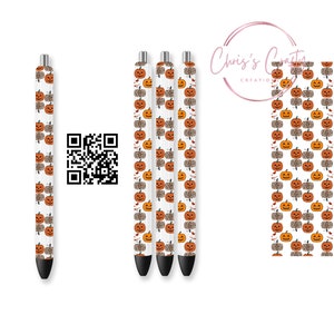 UVDTF Pen Wrap niedlichen Herbst Leopard und Jack Kürbisse, Permanent klebende wasserdicht, bereit zu gelten