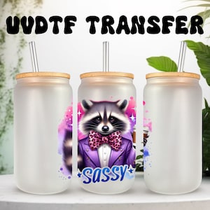 Décalcomanie UVDTF en verre pour canette de 16 oz ou verre de 40 oz, prêt à poser, décalcomanie sarcastique amusante, adhésif imperméable permanent, à ajouter sur une tasse