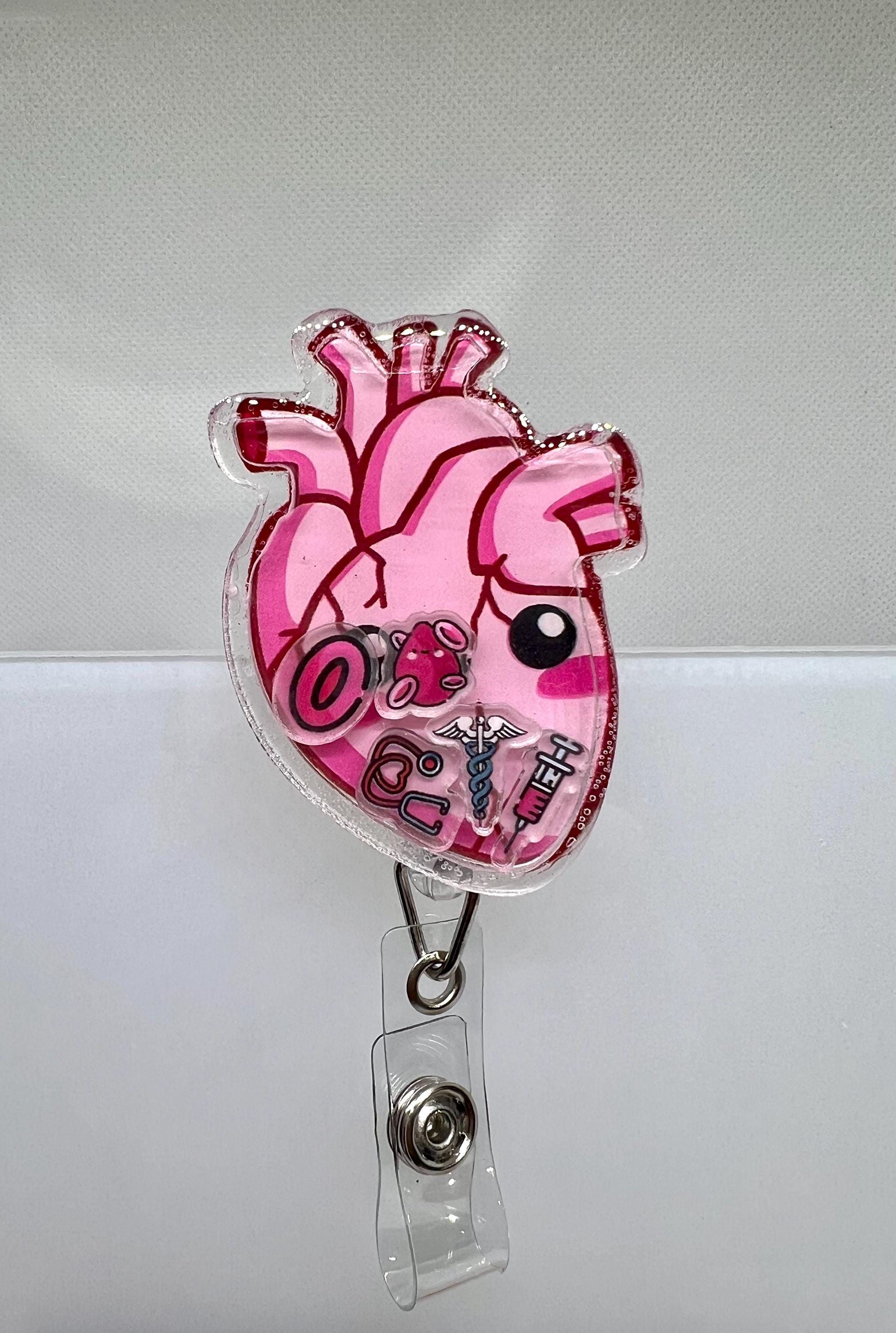 Anatomical Heart Shaker Badge Reel: Nurse ID Holder - Etsy