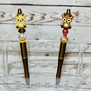 Penna con perline, penna con inchiostro a forma di renna, penna di Natale, regali per infermieri, regali per insegnanti, regali di laurea, regali per lei, penna retrattile
