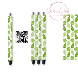 Digital Download Monstera Ink Joy Pen Wrap