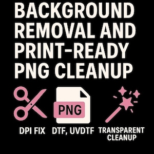 Background Removal and Print‑Ready PNG Cleanup for DTF, UVDTF, and Sublimation