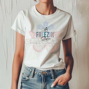 Sublimation Transfer It&#39;s Freezin Season Snowflake Sublimation Transfer, Winter Sayings, Print on Demand for Shirts or Sweatshirt