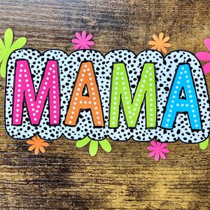 UVDTF Wrap Retro Mama Dalmatische stippen