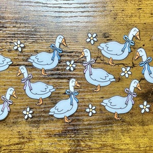 Emballage UVDTF Spring Goose Bows, boîte de 16 oz, gobelet en verre, emballage d'oies, prêt à poser, adhésif permanent, option recto-verso