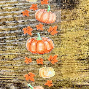 Fall Pumpkin Pen Wrap: Waterproof, Permanent Adhesive