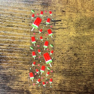 UVDTF Pen Wrap Watermelon Slices, Ready to Apply, Permanent Waterproof Adhesive